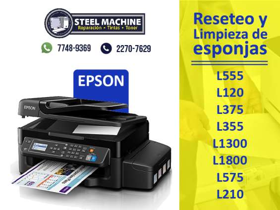 Reseteo y limpieza de esponjas para impresoras epson de toda la serie l en  San Salvador - Técnicos | 67402